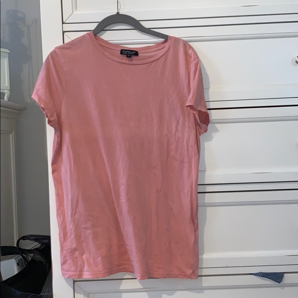 Topshop pink/salmon tshirt